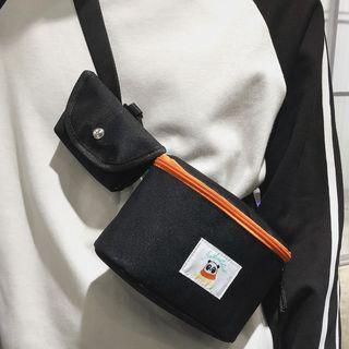 Panda Applique Sling Bag