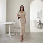 Rig-knit Long Mermaid Dress