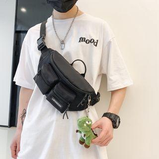 Applique Multi-pocket Sling Bag / Bag Charm / Set