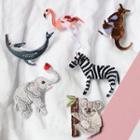 Embroidered Animal Applique Brooch (various Designs)