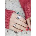 Tiered Wide Silver Ring