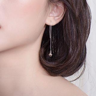 925 Sterling Silver Bell Dangle Earring 1 Pair - As Shown In Figure - One Size