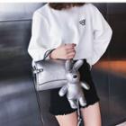 Set: Faux Leather Crossbody Bag + Faux Leather Rabbit Doll