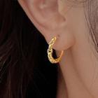 Chain Hoop Earring Earring - Chain - Gold - One Size