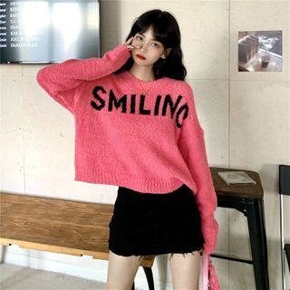 Lettering Sheer Sweater