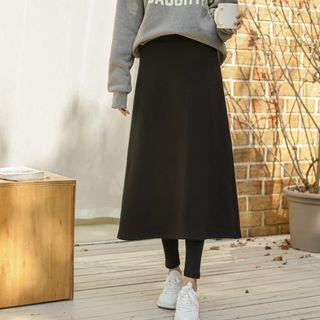 Skirt Overlay Fleece Leggings