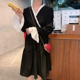 Long-sleeve A-lien Midi Dress