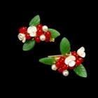 Set Of 2: Floral Hair Clip 1 Pair - Hair Clips - One Size