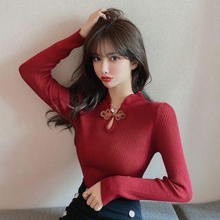 Frog-button Sweater