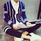 Pinstriped Cardigan