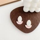 Two-tone Stud Earring 1 Pair - Two-tone Stud Earring - Pink & White - One Size