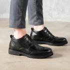 Genuine-leather Lace-up Wingtip Oxfords
