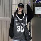 Plain Hoodie / V-neck Numbering Vest