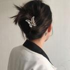 Faux Pearl Butterfly Hair Clamp