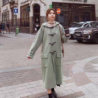 Hooded Midi Duffle Coat