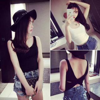 Cross Back Tank Top