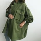 Stand-collar Boxy-fit Parka