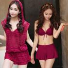 Set: Bikini Set + Sleeveless Cover-up