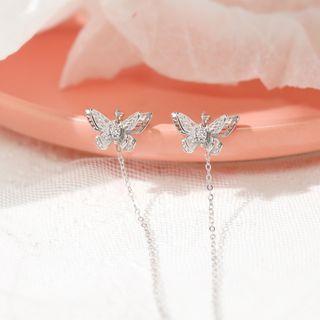 Butterfly Ear Cuff Drop Earring