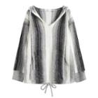 Collared Gradient Sweater Gray - One Size
