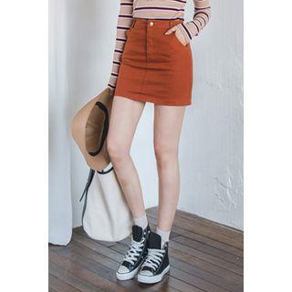 Plain Colored Mini Skirt