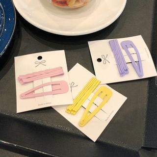 Pastel Hair Pin & Barrette Set 6