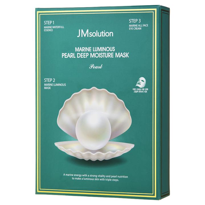 Jmsolution - Marine Luminous Pearl Deep Moisture Mask 10 Pcs