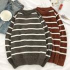 Couple Matching Striped Knit Top