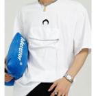 Short-sleeve Moon Embroidered Pocket T-shirt