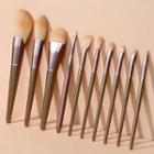Set Of 10: Makeup Brush Champagne - One Size