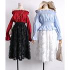Feather A-line Skirt