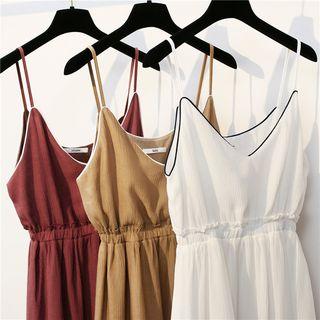 Ruched Waist Spaghetti Strap Dress