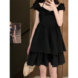 Halter Neck Tiered Dress