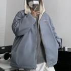 Reversible Fleece Zip-up Hoodie