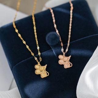 Mouse Pendent Necklace