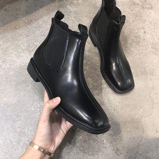 Square Toe Chelsea Boots