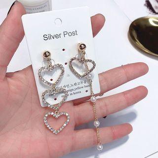 Asymmetric Heart Drop Earring