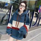 Striped Furry Hoodie