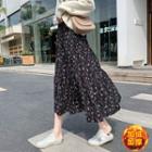 High-waist Floral Printed Skirt