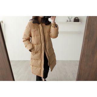 Boucle-trim Duck-down Jacket