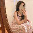 Floral Sleeveless Dress / Light Cover Up