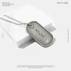 Military Necklace Silver - One Size