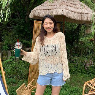 Pointelle Summer Sweater