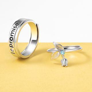 Flower Ring / Lettering Ring / Set