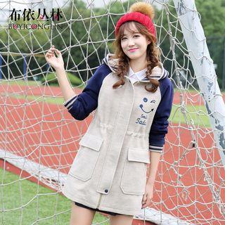 Smiley Raglan Hooded Jacket