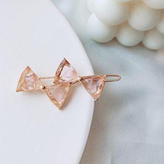 Rhinestone Bow Hair Clip As Shown In Figure - One Size
