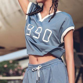 Short-sleeve Numbering Sports Top