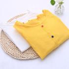 Elbow-sleeve Drawstring Top