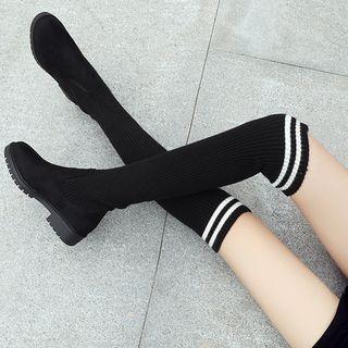Knit Mid-calf / Over-the-knee Boots