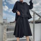 Sailor Blouse / Midi A-line Skirt